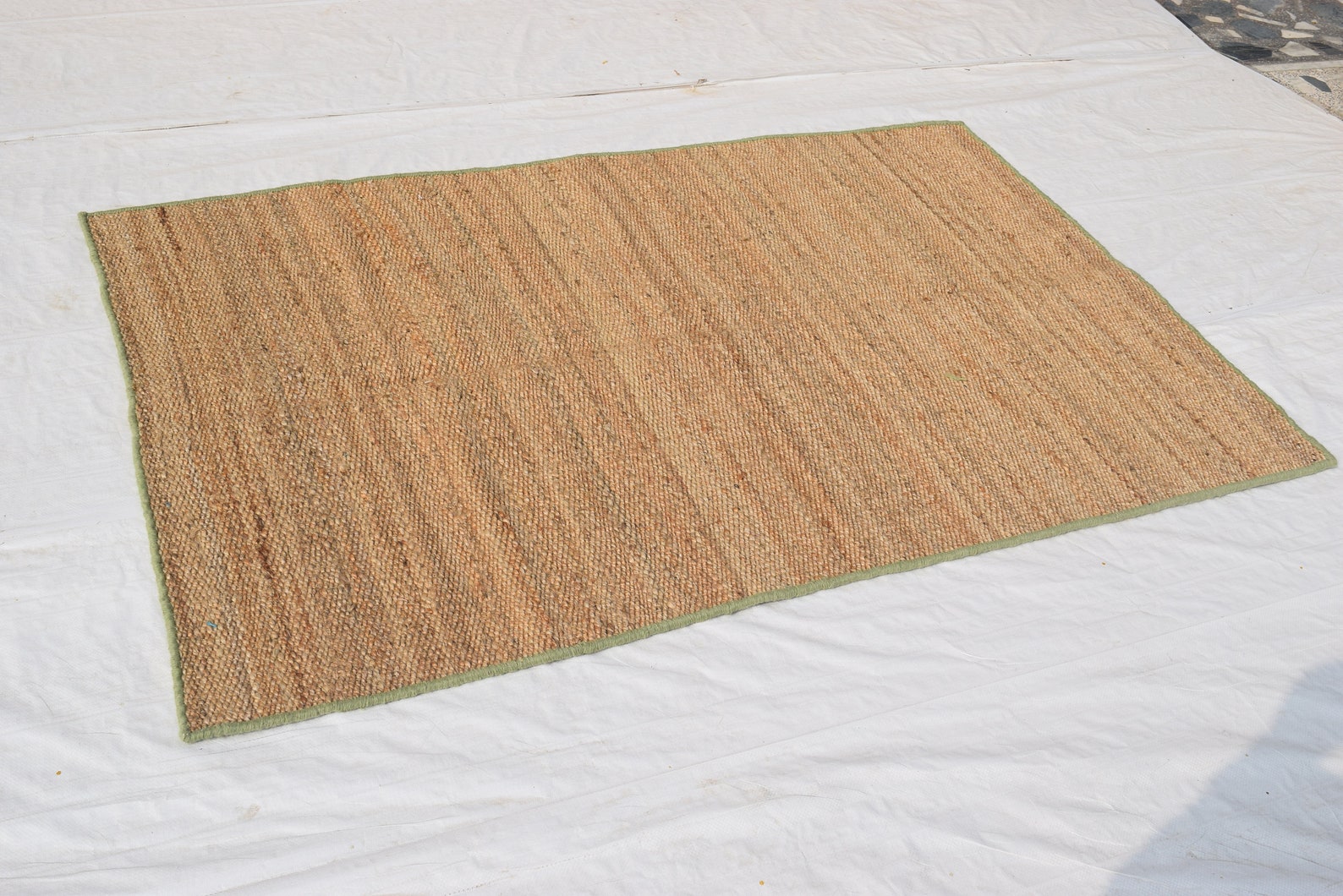 Hemp Dhurrie All Size Rug traditional Indian Hemp Natural Etsy