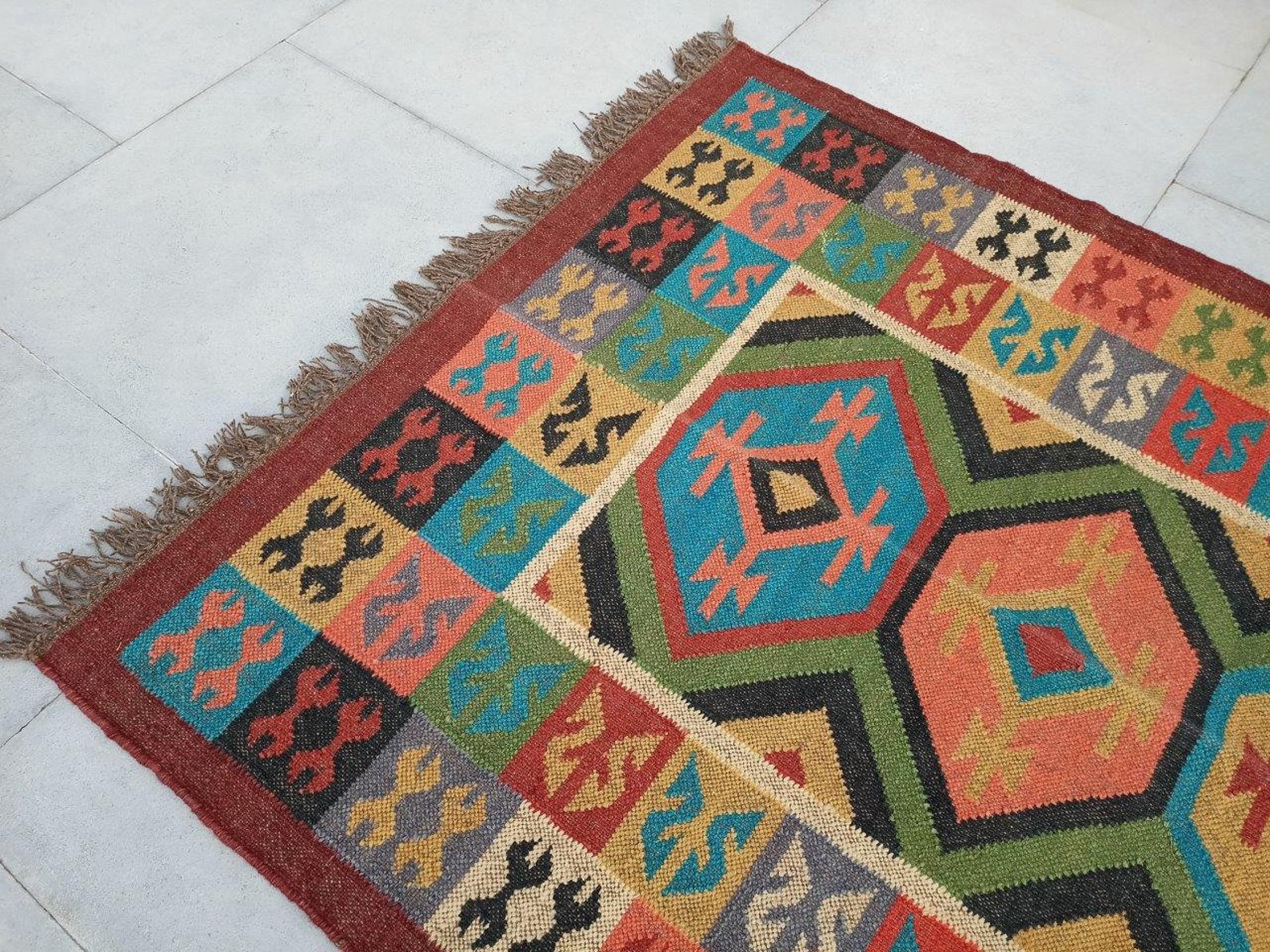 Multicolor Interior Decor Area Rug Home Decor Rug Etsy