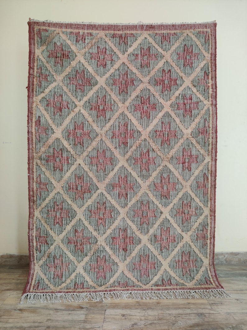 Hand Woven Natural Jute cotton rug, Boho Home Decor, Bohemian Decor Rug, Traditional Runner Rug, Living And Porch Area Rug, Rugs For Bedroom