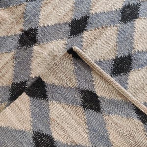 Handwoven Jute Hemp Rug, Black Grey Geometric Diamond Flatweave Carpet, Sustainable Natural Fiber Area Rug for Living Room 5x8, 6X9, 8X10, 
jute hemp rug,

geometric jute rug,

diamond pattern carpet,

natural fiber rug,

handwoven jute rug,

eco friendly rug,

sustainable floor rug,

neutral tone carpet,

boho farmhouse rug,

black grey jute rug,

flatweave area rug,

rustic decor rug