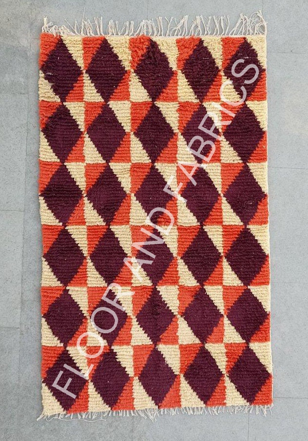 Colorful Moroccan Rug Berber RugBeni Ourain RugBoho Carpet | Etsy