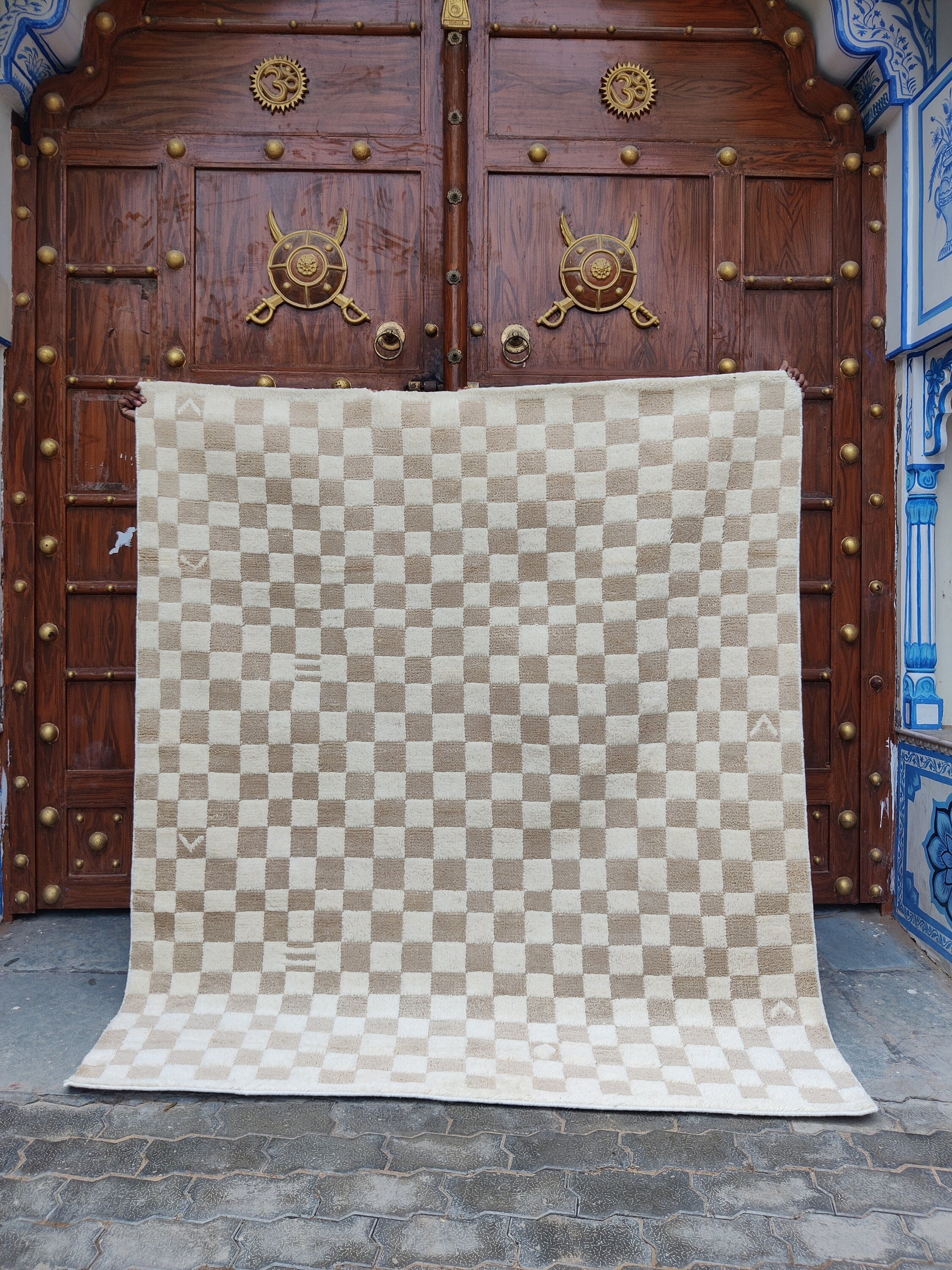 Checkerboard Rug Small Home Décor Area Rug Checkered Rug 