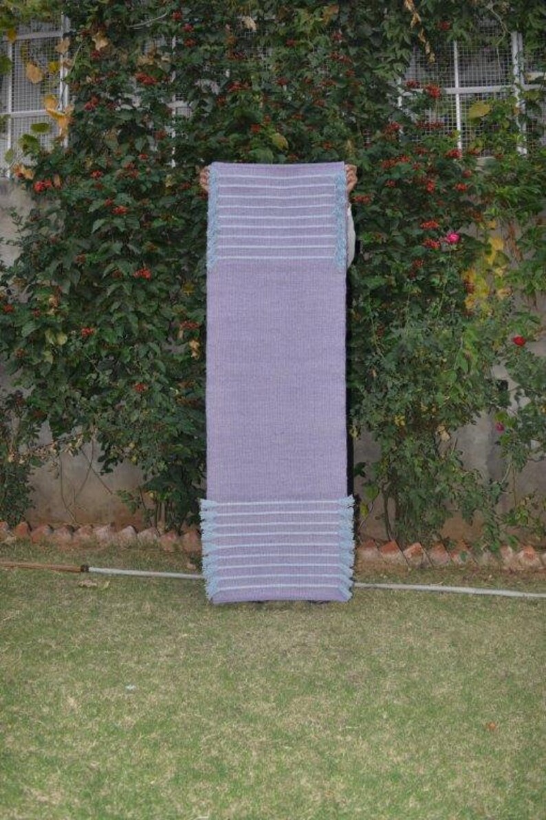 Herbal Yoga Mats 2x6 Cotton Yoga Mat Sweat and Slip Etsy