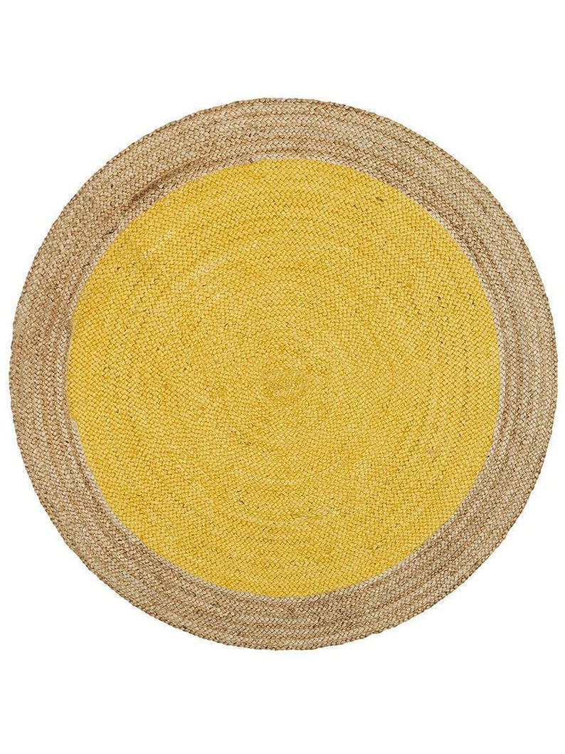 Jute Round Circle Rug Table Round Rug Home Décor Rug Etsy
