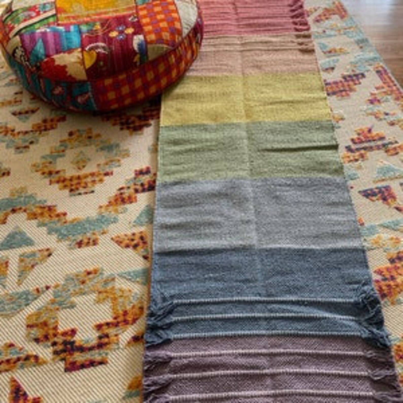 2x6 Ft Multicolor Yoga Mat Sweat & Slip Resistant Prayer Etsy