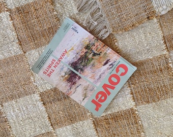 Tappeto in juta a scacchi beige e bianco, tappeto per arredamento, tappeto in juta a scacchi, tappeto boho 6x9, tappeto boho, tappeto in juta personalizzato, tappeto a scacchi