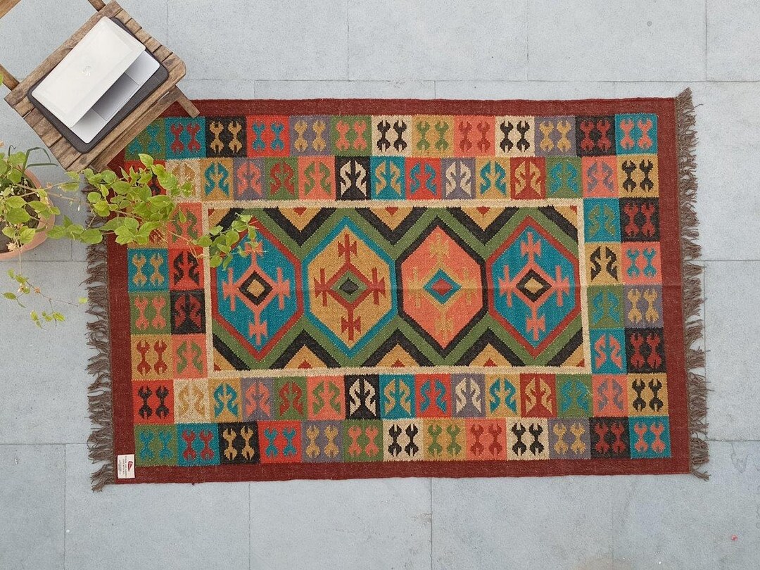 Multicolor Interior Decor Area Rug, Home Decor Rug Etsy