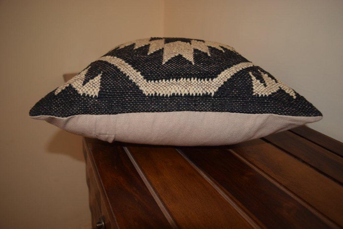 Black and White Kilim Pillow Casehandmade Kilim Cushion Etsy