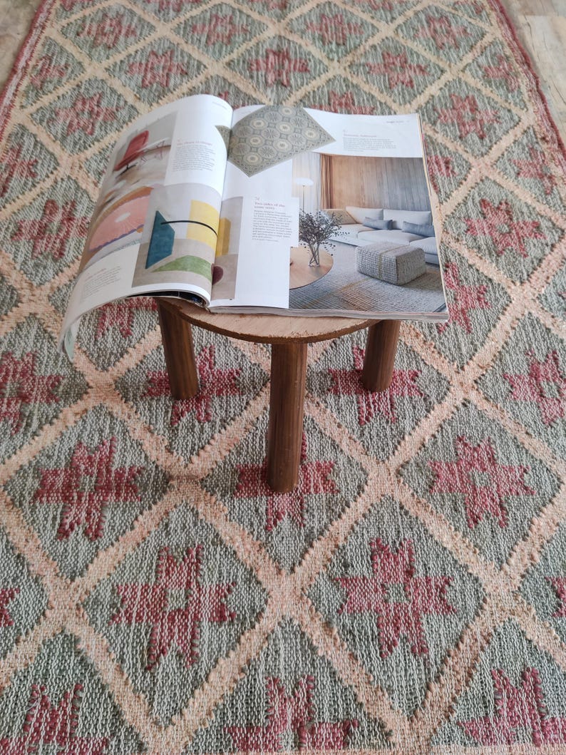 Hand Woven Natural Jute cotton rug, Boho Home Decor, Bohemian Decor Rug, Traditional Runner Rug, Living And Porch Area Rug, Rugs For Bedroom