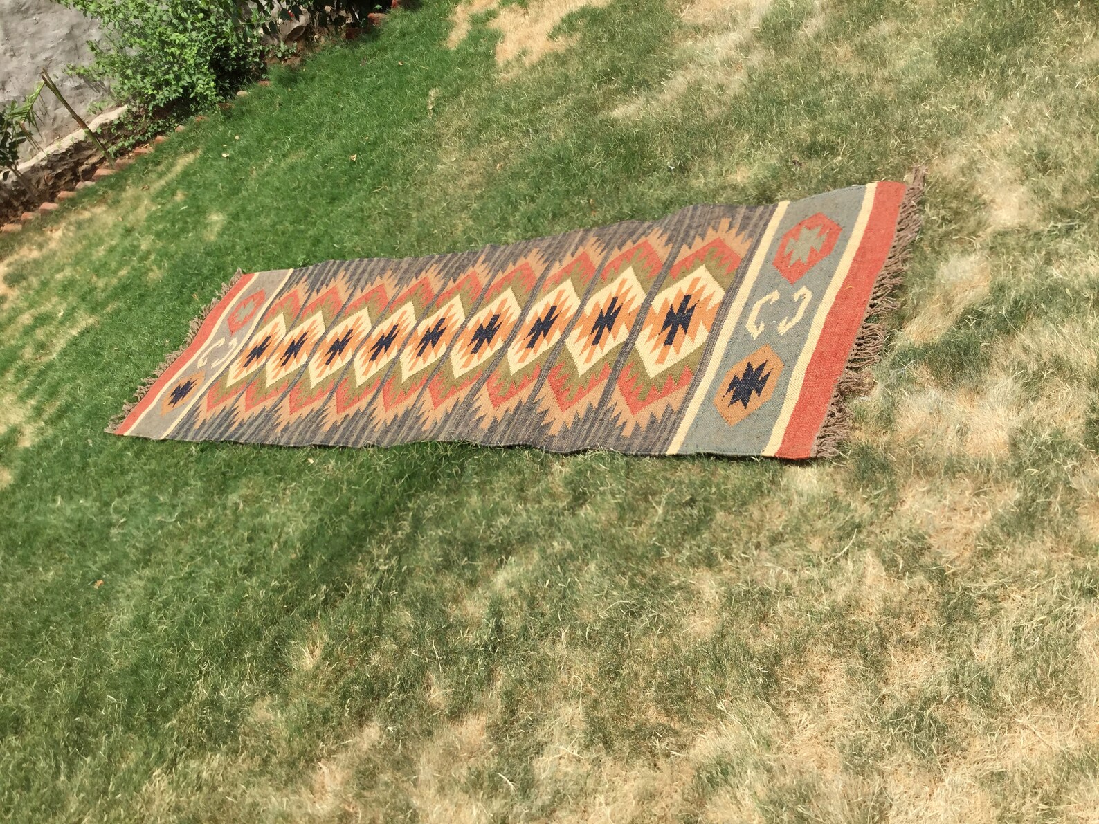 Kilim Runner Rug Bedside Runner Navajo Rug Trible Rug Etsy