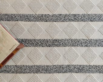 Handwoven Wool Rug: Geometric Reversible Eco-Friendly Rug