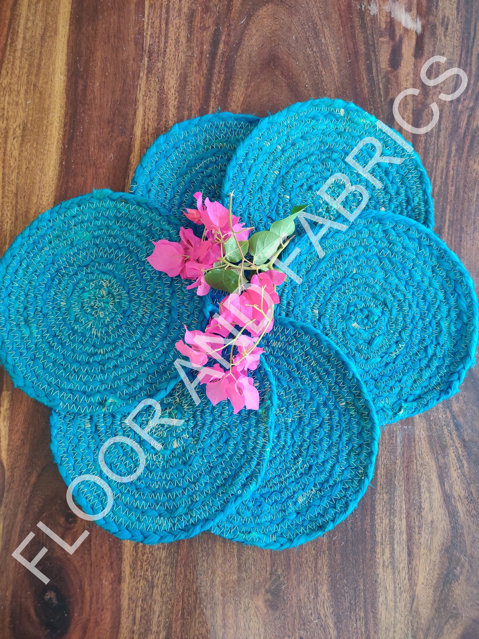 Jute Hand Braided Placematsrustic Vintage Farmhouse Table Top Etsy