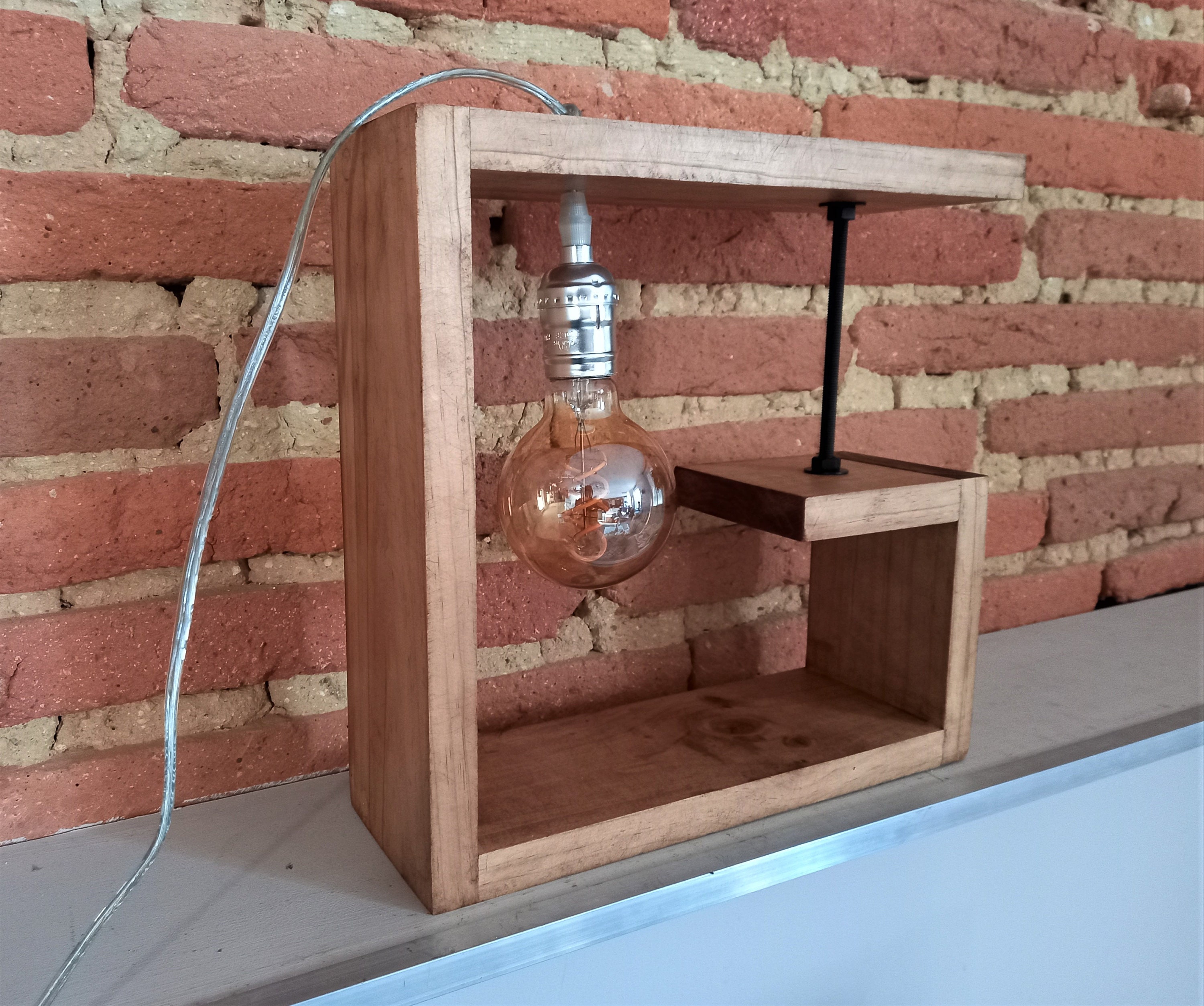 Lampe, Lampe en Bois, à Poser, de Chevet, Luminaire Bois