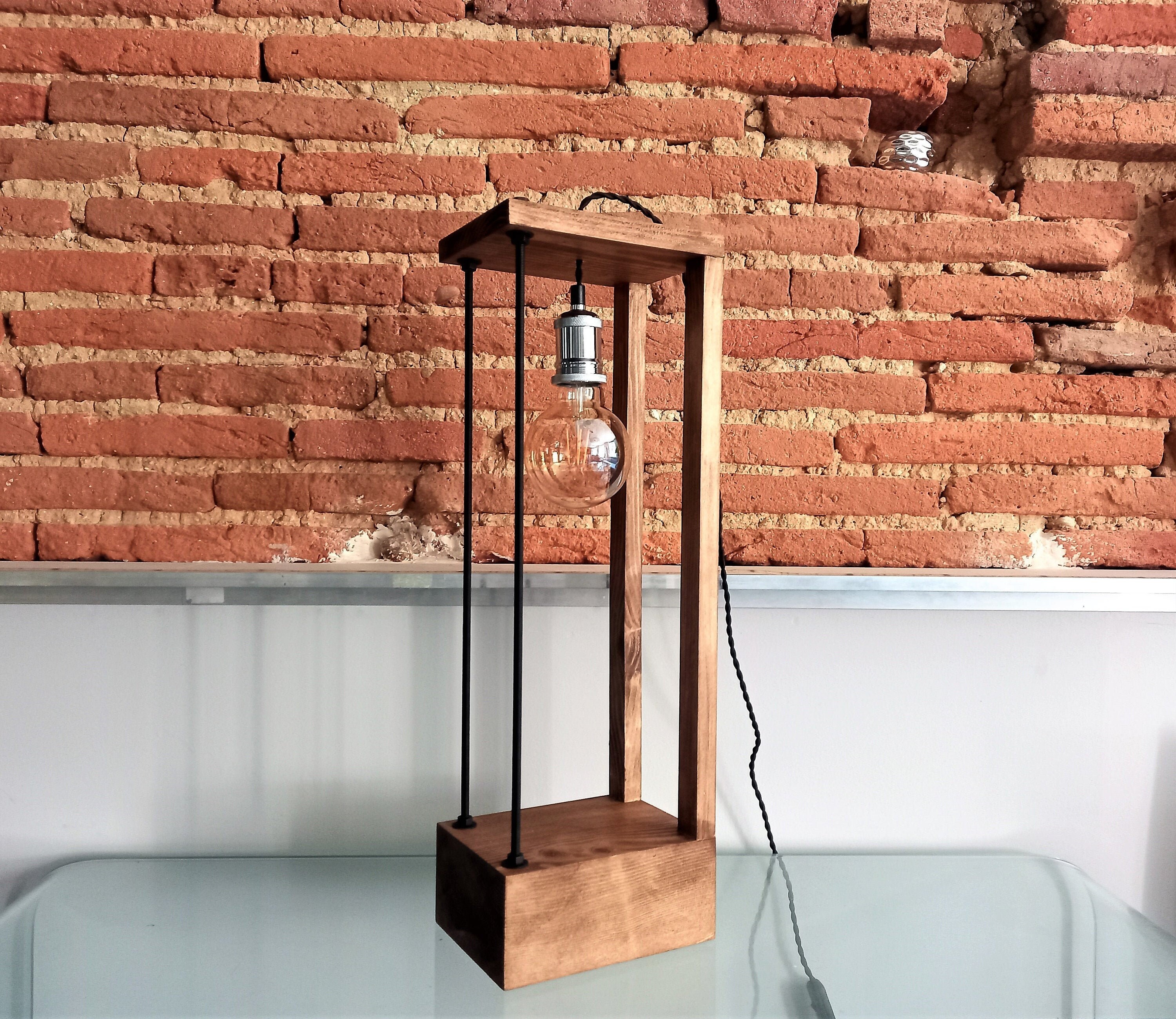 Lampe, Lampe En Bois,