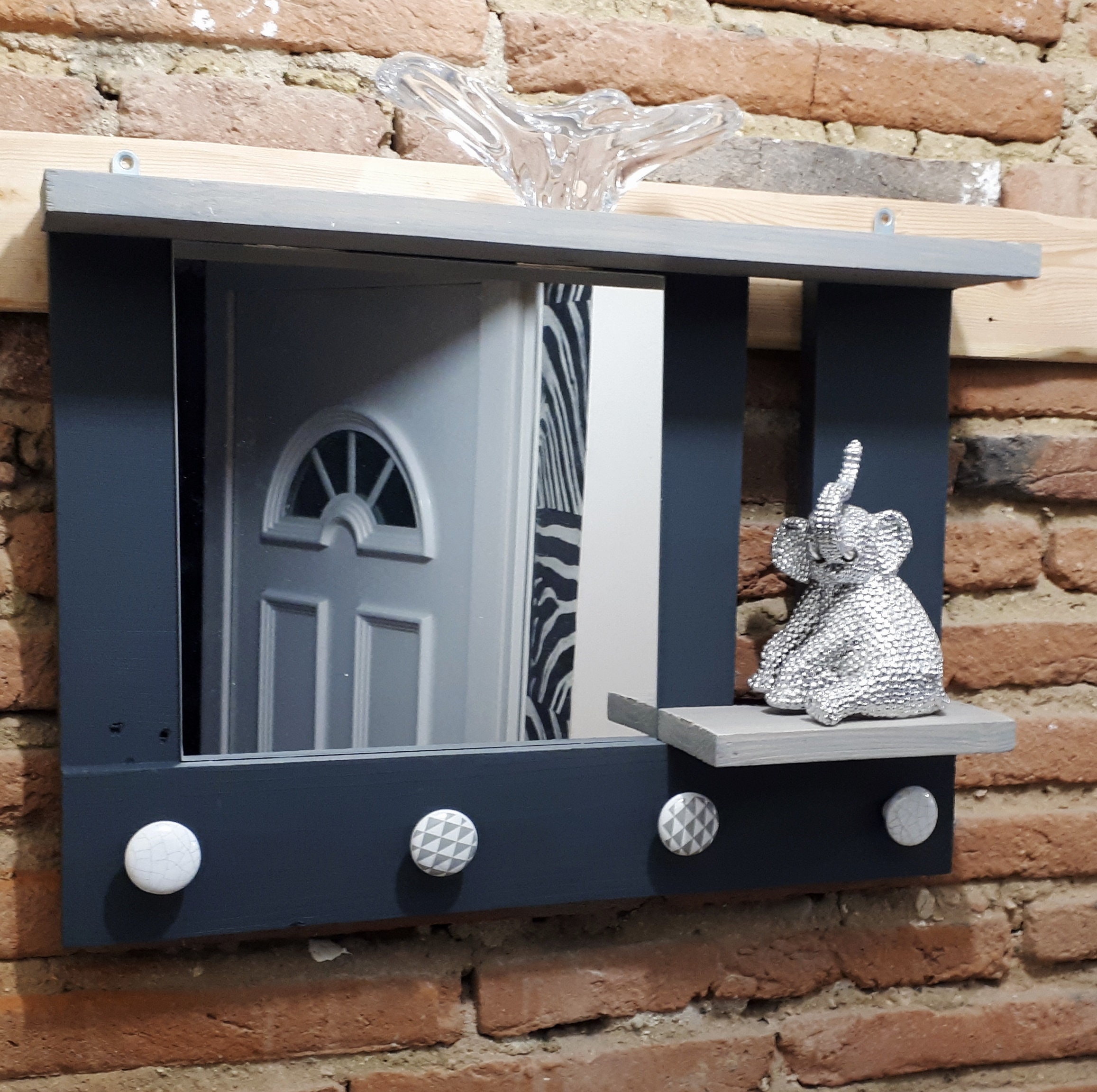 Porte Manteaux en Bois de Palettes Recyclées, Porte Serviettes