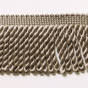 Khaki High Quality Decorative Bullion Fringe Trim by the yard