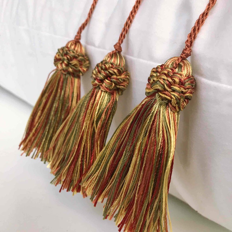 Gold and Red Quality Decorative Tassel by the yard