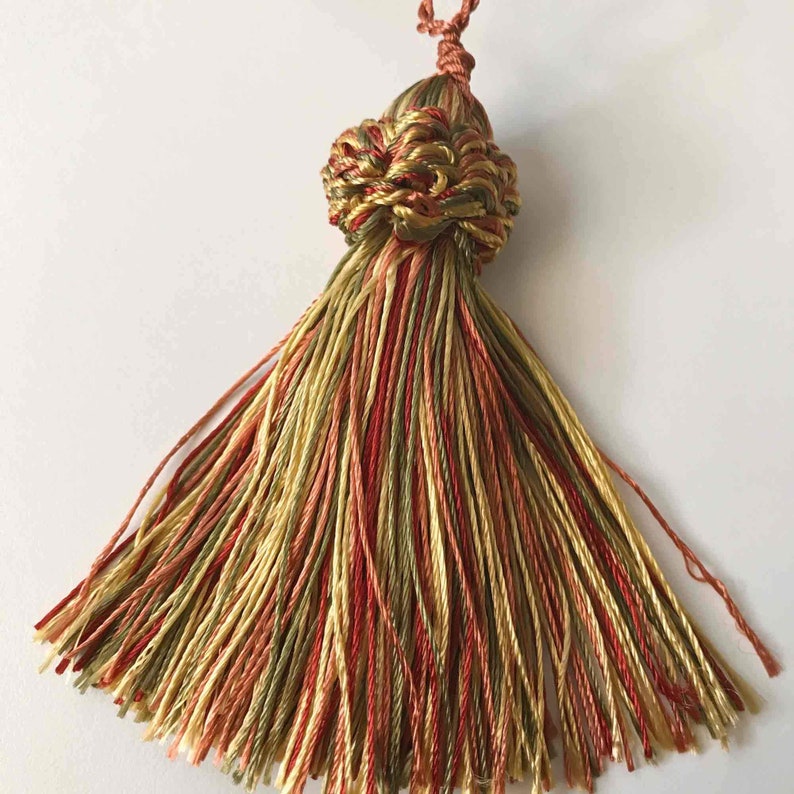 Gold and Red Quality Decorative Tassel by the yard
