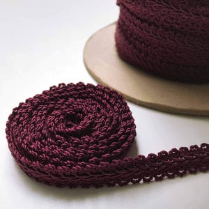 Plum High Quality Decorative Gimp Trim by the yard image 2