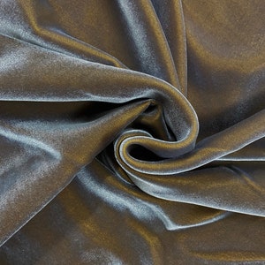 Upholstery fabric Cascade smoke reflective silk velvet for sofas chairs cushions drapery and home decor projects 54 inches luxurious durable