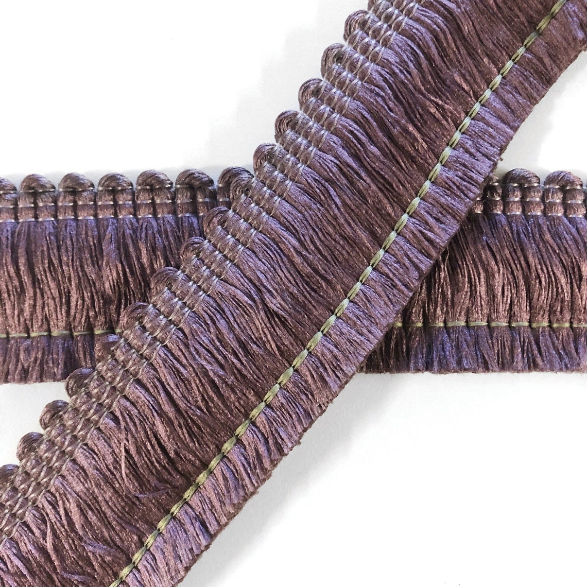Purple High Quality Decorative Brush Fringe Trim by the Yard Etsy