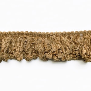 Tan High Quality Decorative Brush Fringe Trim by the yard
