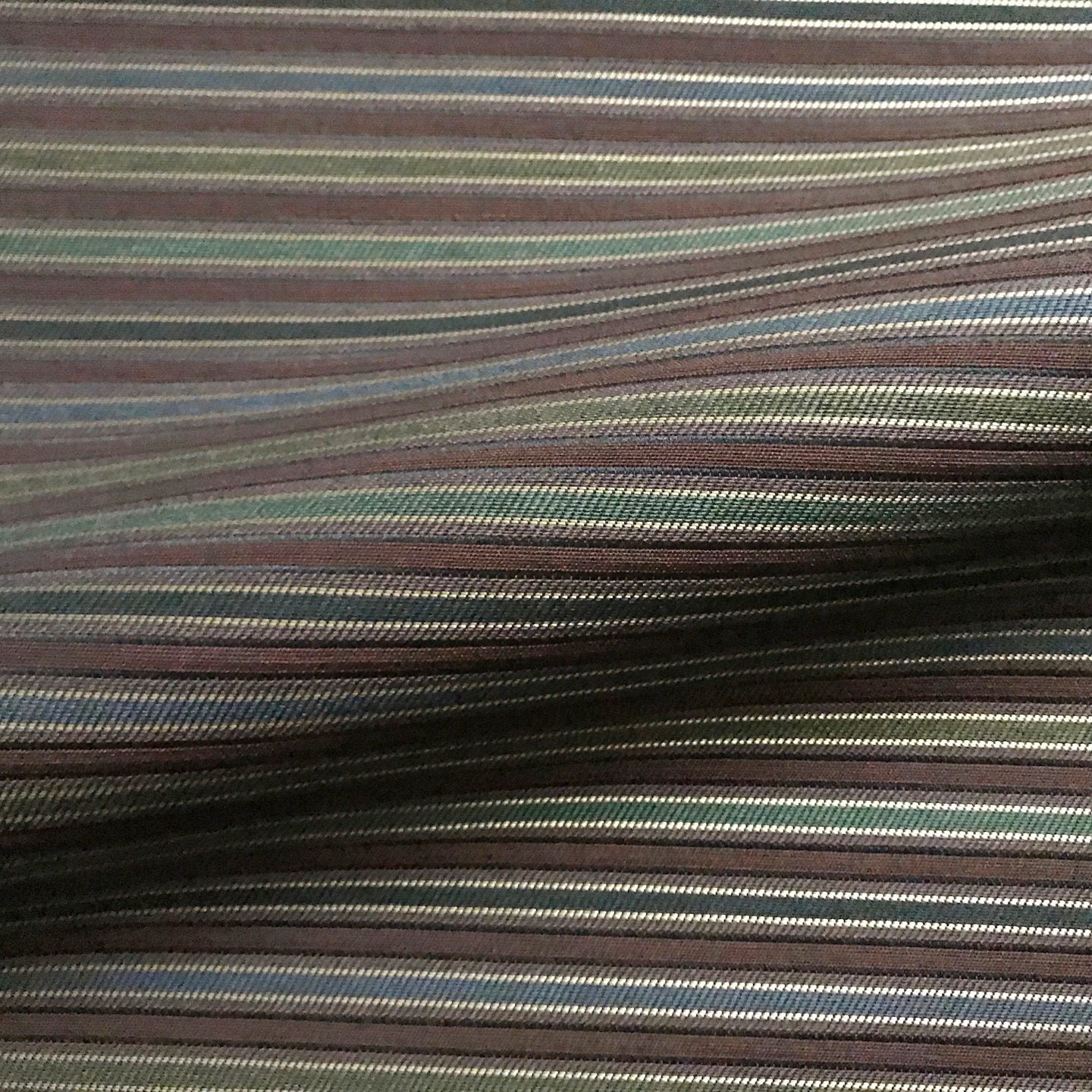 Dark Brown Traditional Stripe Jacquard Upholstery Fabric | Etsy