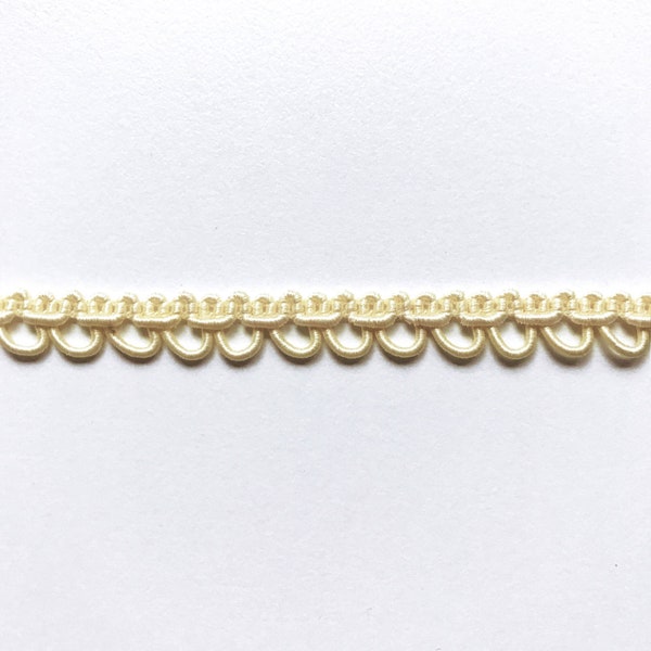 Light Yellow High Quality Decorative Loop Trim by the yard