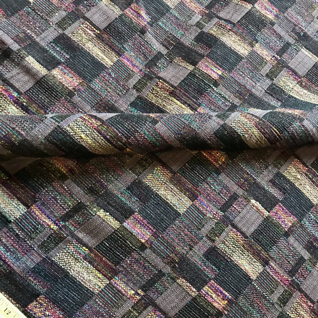 Bohemian Abstract Woven Upholstery Fabric 54 Etsy