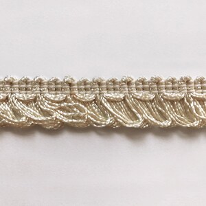 Ivory High Quality Decorative Loop Trim by the yard