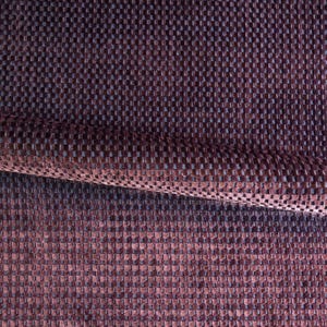 Red Wine Geometric Raised Cut Velvet Upholstery Fabric 54" afbeelding 1