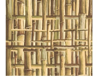100% Cotton Bamboo Print Upholstery Fabric 54&quot;