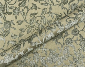 Upholstery Fabric Durable Elegant Traditional Floral Sage Green Chenille 54 Inch for Sofas Chairs Home Decor DIY Upholstery Cushions Drapery