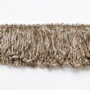 Neutral High Quality Decorative Brush Fringe Trim bu the yard