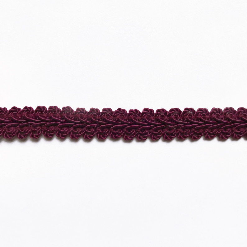 Plum High Quality Decorative Gimp Trim by the yard image 1