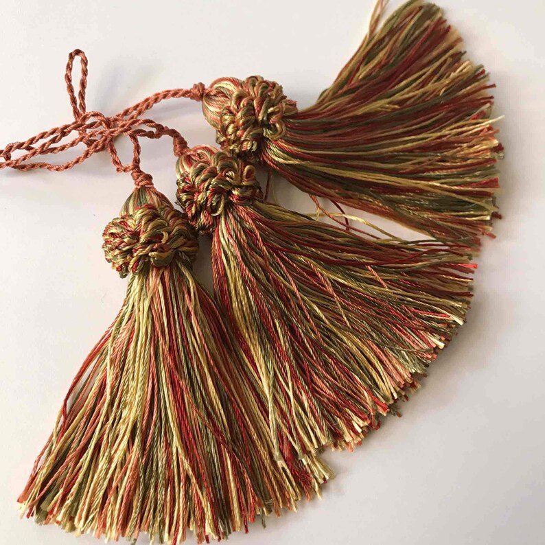 Gold and Red Quality Decorative Tassel by the yard