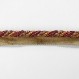 Saffron Orange and Red High Quality Decorative Cord Trim by the yard