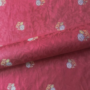 Upholstery fabric red country brocade floral jacquard material for sofas chairs cushions home decor projects 54 inches wide elegant durable