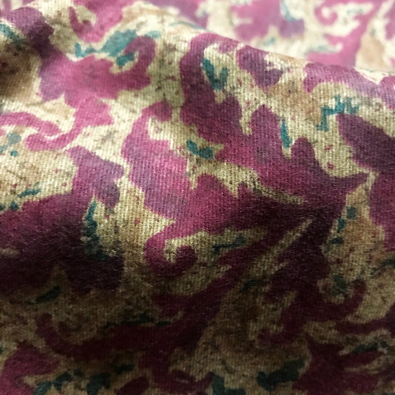 Antique Mauve Abstract Botanical Printed Upholstery Fabric - Etsy