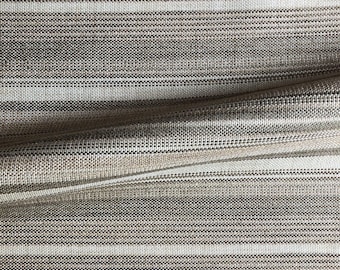 Light Brown Rustic Stripe Woven Upholstery Fabric 54"