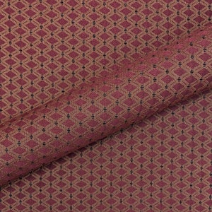 Briel Russet Diamond Jacquard Upholstery Fabric 54"