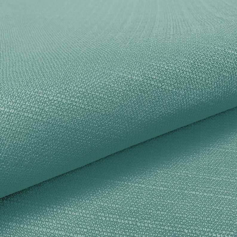 Turquoise Solid Turquoise Solid Woven Upholstery Fabric 58