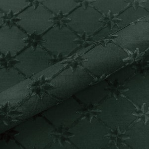 Emerald Star Bright Cut Velvet Upholstery Fabric 54"