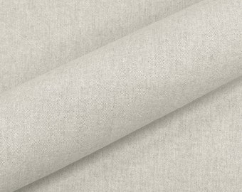 Off-White Solid Linen Upholstery Fabric 58"