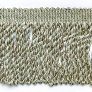 Lime and Brown High Quality Decorative Bullion Fringe Trim by the yard