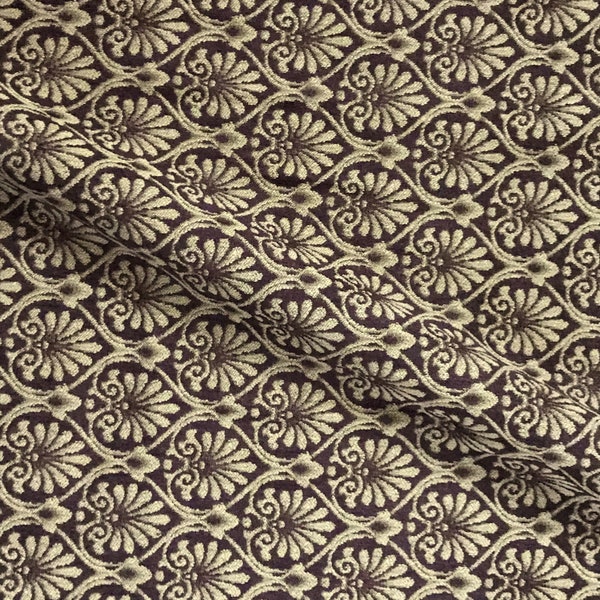 Ennis Brown Bronze Jacquard Upholstery Fabric - 54"