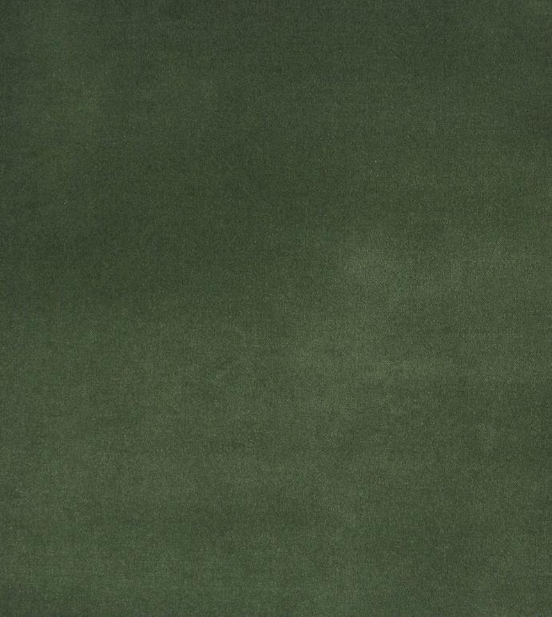 Forest Green Velvet Upholstery Fabric 54 100 Cotton Etsy