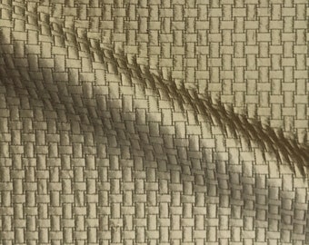 Gold Art Deco Geometric Weave Silk Upholstery Fabric 50"