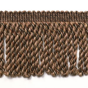 Brown and Black High Quality Decorative Bullion Fringe Trim by the yard
