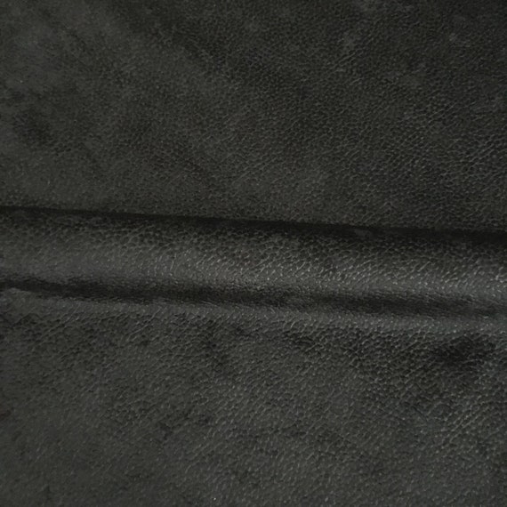 Black Velvet Embossed Dot Luxury Upholstery Fabric Etsy
